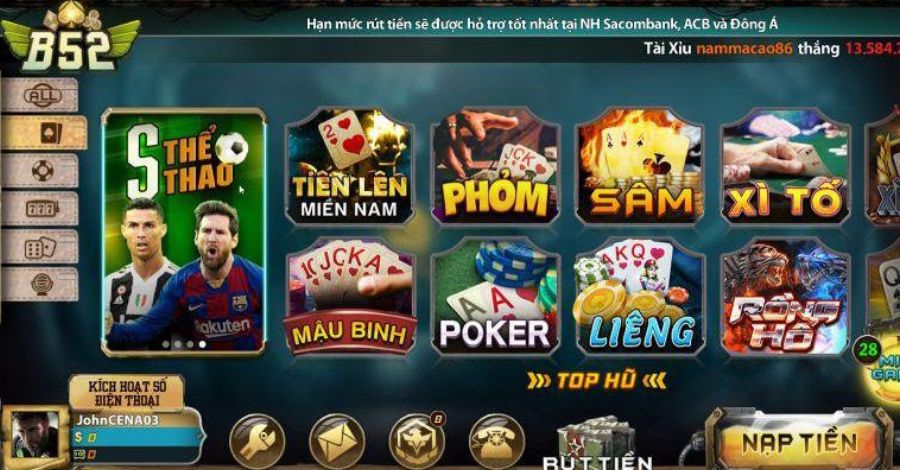 Game B52 đổi thưởng hiện đại, đẳng cấp